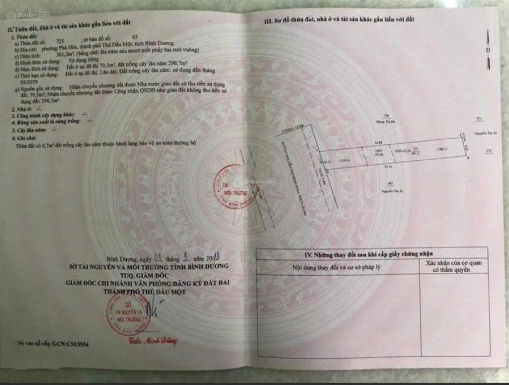 Hạ giá kịch sàn 30 triệu/m2 bán 3 lô đất nguyễn thị minh khai phú hòa, thủ dầu một. dt tổng 1080m2
