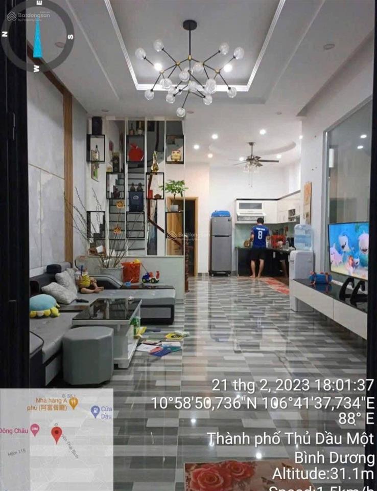 Nhà phú hoà thủ dầu một khu 9, nhánh hẻm 93 ntmk, giá 3,7 tỷ tl. dt 5x30m nhà 1 trệt 1 lầu, 3pn