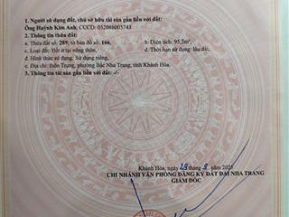 Bán đất 95m2 tại đường thôn trung, vĩnh phương, nha trang, 1,38 tỷ