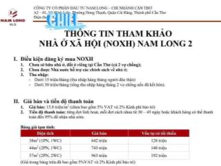 Trực tiếp cđt bán noxh 642tr . khu phase 3 khu nam long ii cần thơ. sổ sẵn