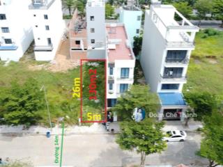 Bán đất 5x26m,đường 14m,xây tự do,sổ hồng riêng