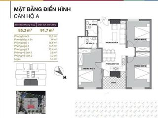 Bán căn hộ 3pn85m2 toà startup tower 91 đại mỗ giá 5,6x tỷ bao phí.nhà full nội thất,tầng trung