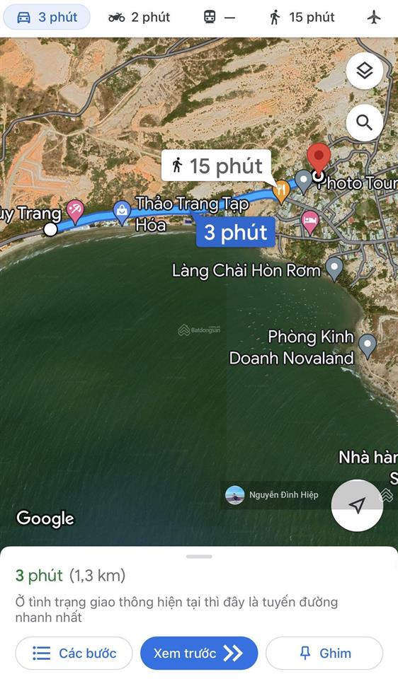 Bán 949m2 đường xuân thuỷ, mũi né đối diện sungroup mũi né và bến du thuyền