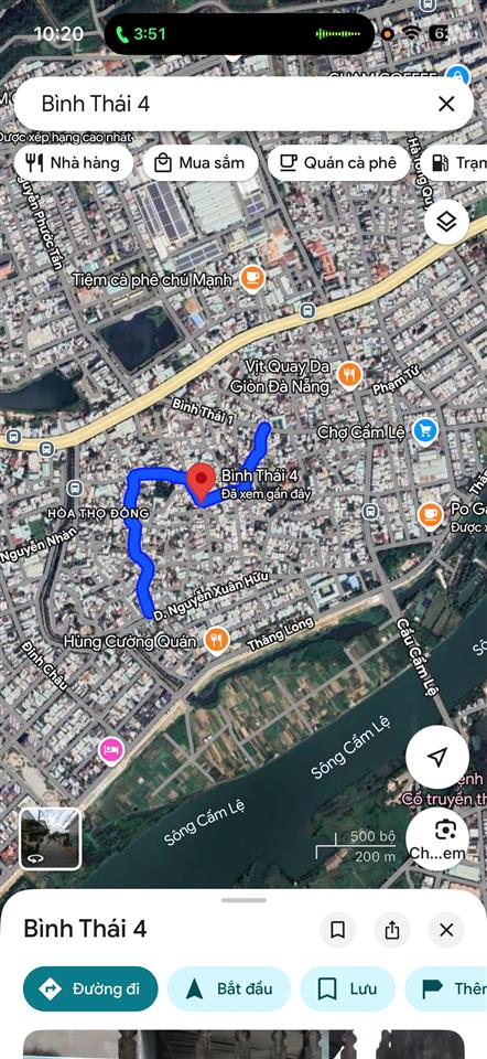 Bán lô đất mặt tiền đường bình thái 4  cẩm lệ  đà nẵng