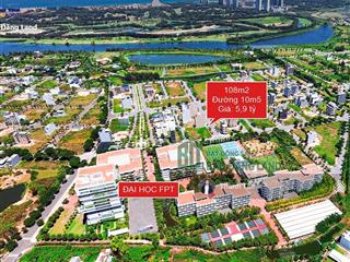 Duy nhất 1 lô đường 10m5 hướng nam  đối diện đại học fpt giá chỉ 5,9 tỷ