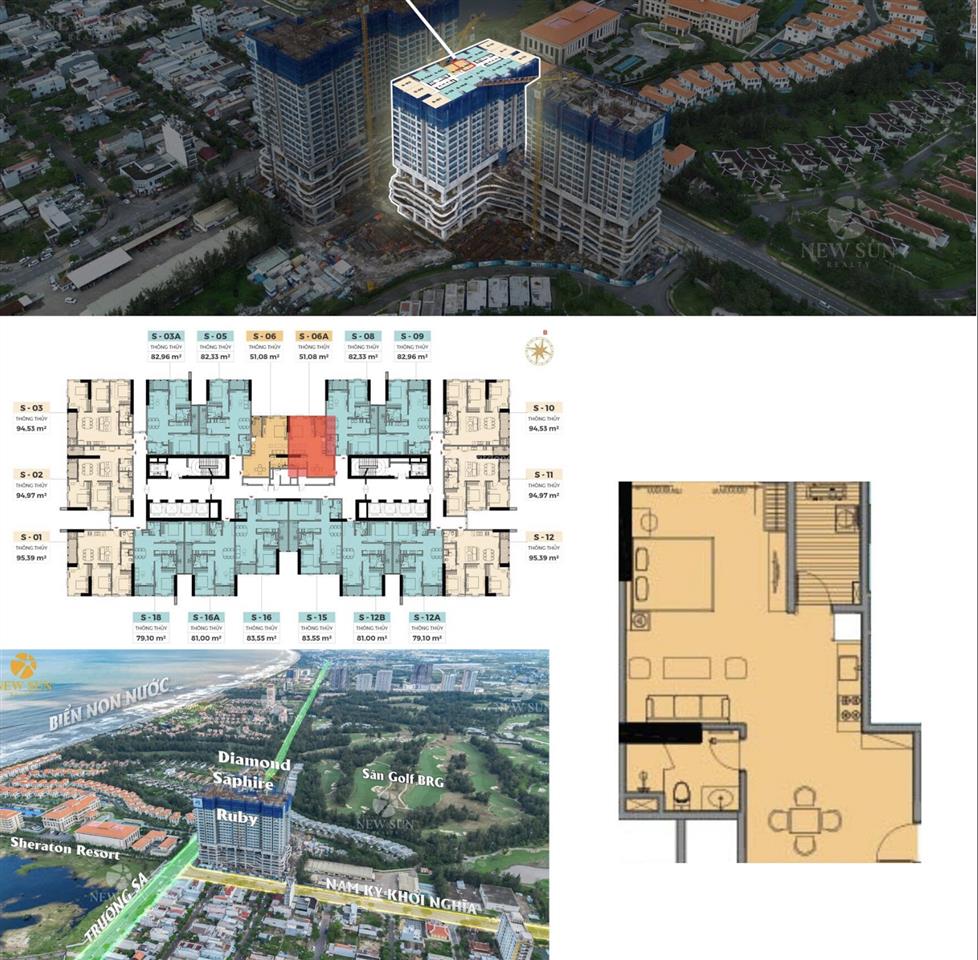 Căn hộ biển tầng cao view đẹp còn sót lại căn 1pn giá full chỉ 3,3tỷ , quý 3 năm 2026 bàn giao để ở