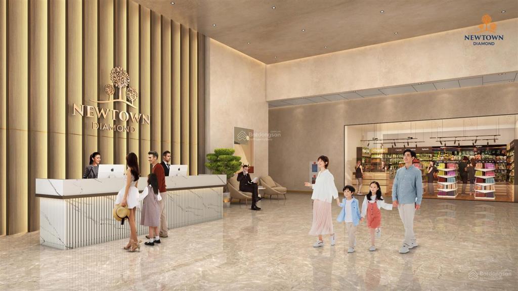 Bán căn hộ newtown diamond view trực diện sân golf 36 hố  tầng cao  giá gốc cđt