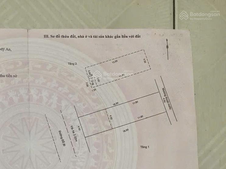 Cặp đỗ bí khu an thượng, đối lưng đường trần bạch đằng, ra biển chỉ 100m. 162m2 ngang 10m