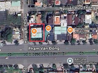 Siêu vip! lô góc biển đường phạm văn đồng giao với hoàng bích sơn. 682m2  ngang 23m. xây cao tầng