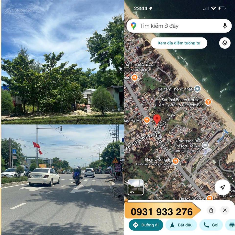 Chào bán lô đất góc 2mt 890m (ngang 26m) mặt biển đà nẵng chỉ 30 tỷ. đường 40m nối thẳng vào hội an