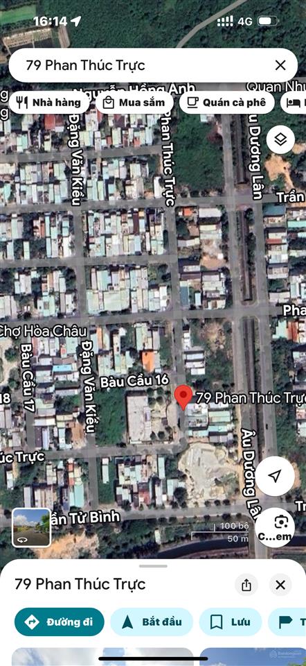 Bán lô đường 5.5m phan thúc trực hoà xuân đà nẵng, ngay trường học lê kim lăng