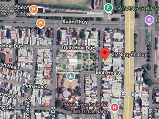 Bán lô biệt thự đường nguyễn duy  đối diện công viên  khuê trung  cẩm lệ