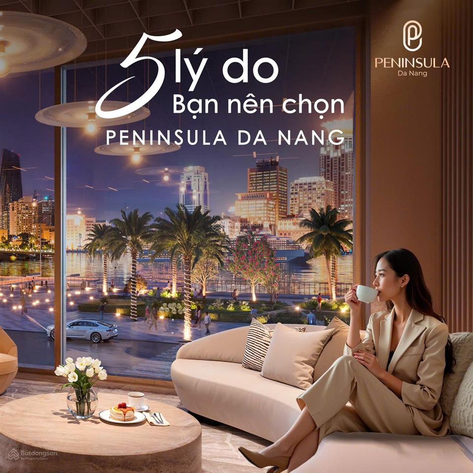 Top căn 1pn đầu tư thắng lớn peninsula da nang, view sông, biển, lợi nhuận, thanh khoản cao