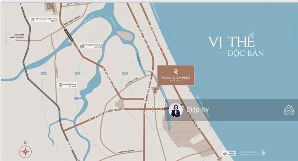 Đón sóng đầu tư đợt 1  chung cư hạng sang view sông  sát biển đà nẵng regal complex  em diệp ny