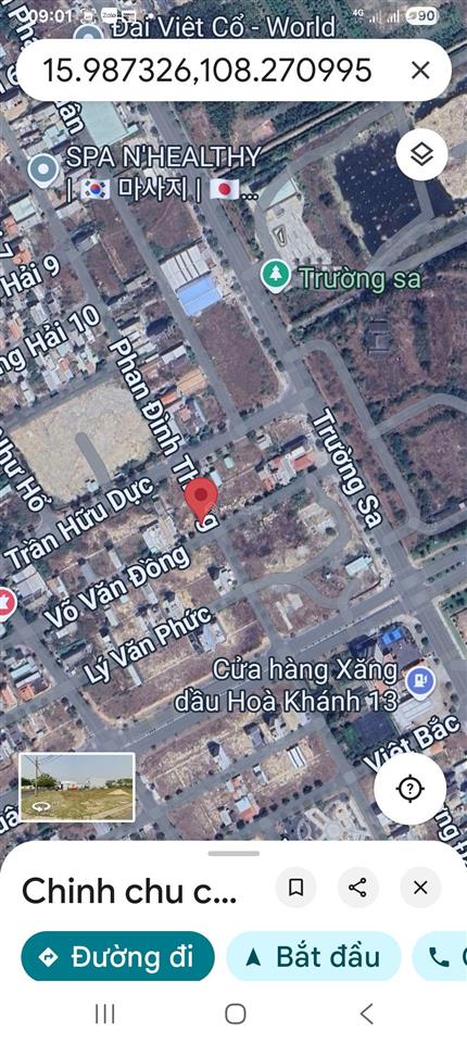 Tôi cần bán lô góc 2 mặt tiền đường võ văn đồng và phan đình thông, hòa hải, ngũ hành sơn, đà nẵng