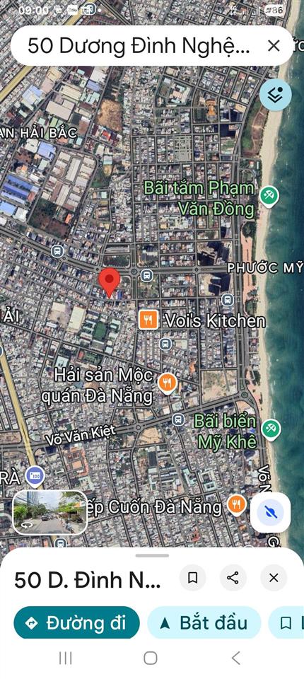 Tôi cần bán đất đường dương đình nghệ, phước mỹ, sơn trà, đà nẵng gần bãi tắm mỹ khê
