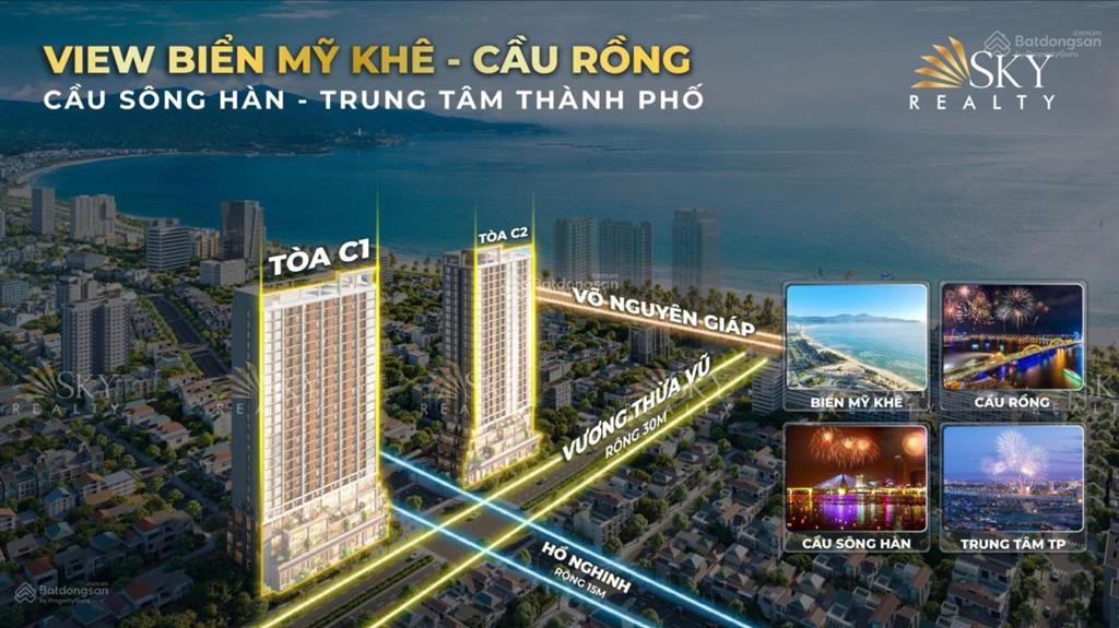 Hot! căn studio 34.2m2 tầng cao view biển đà nẵng dự án sun costa residence, cách biển chỉ 250m.