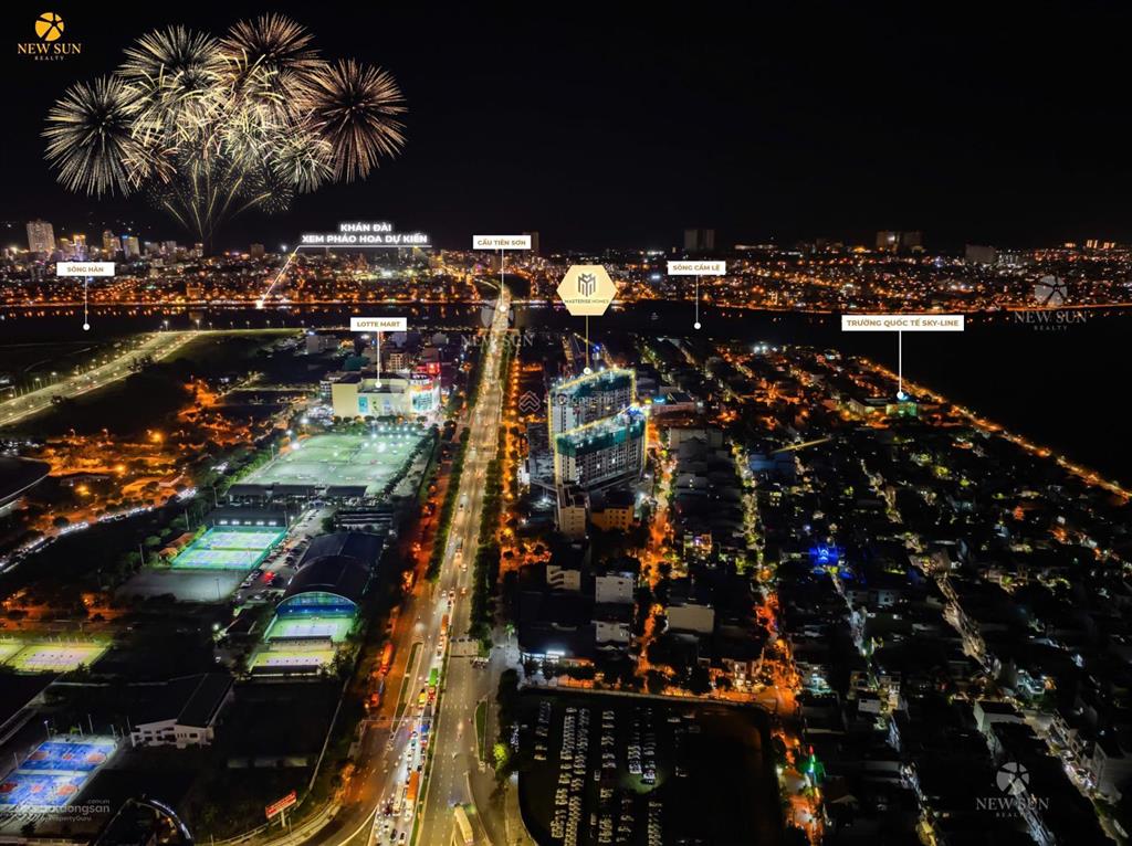 Căn hộ masterise đà nẵng, 2pn, view trực diện pháo hoa quốc tế đà nẵng. nhận đặt chỗ ngay