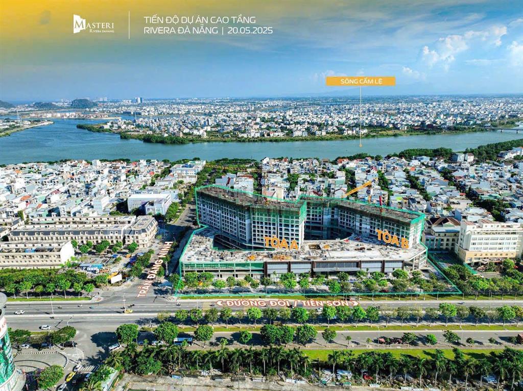 Căn góc 3pn view sông giá chỉ 66 triệu/m2 căn hộ masteri rivera đà nẵng. giá gốc cđt masterise home