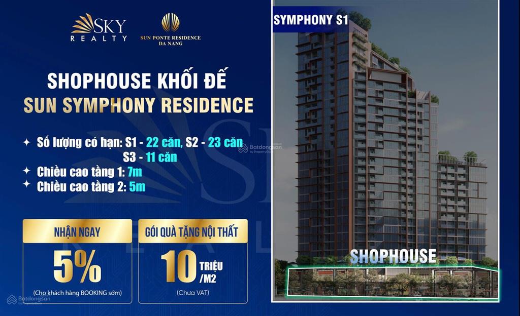 Shop khối đế sun symphony residence đà nẵng  giá gốc cđt sun group