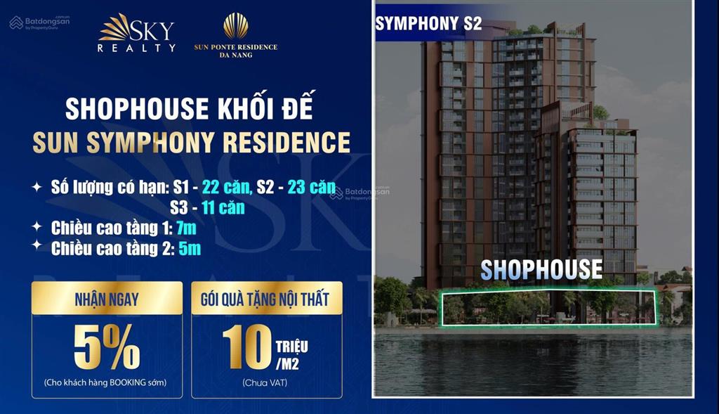 Shop khối đế sun symphony residence đà nẵng  giá gốc cđt sun group