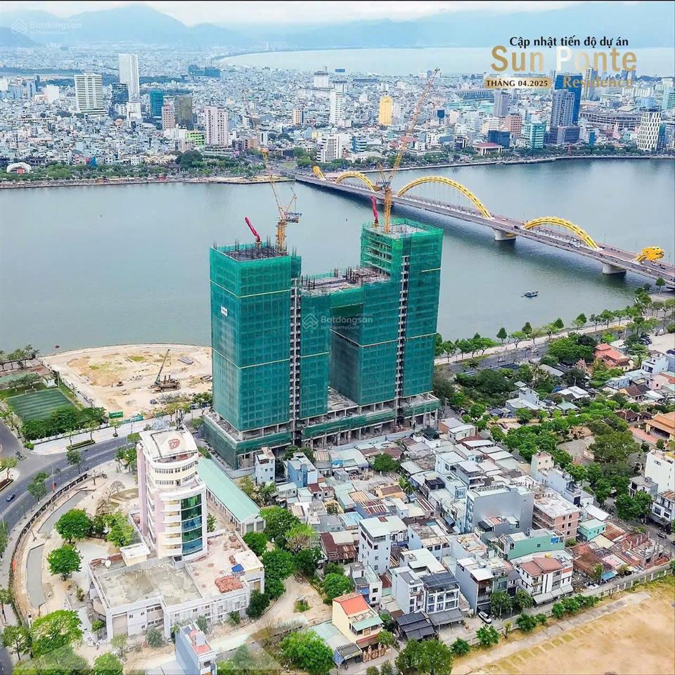 Căn hộ sun ponte 1pn + 56,8m2 view trực diện cầu rồng, biểu tượng của tp đà nẵng. giá chỉ 5 tỷ 8