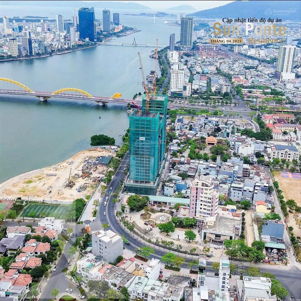 Căn hộ sun ponte 1pn + 56,8m2 view trực diện cầu rồng, biểu tượng của tp đà nẵng. giá chỉ 5 tỷ 8