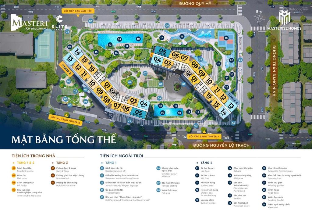 Căn hộ 3pn  76.9m²  7.25 tỷ view trực diện sông, không bị chắn view dự án masteri rivera đà nẵng