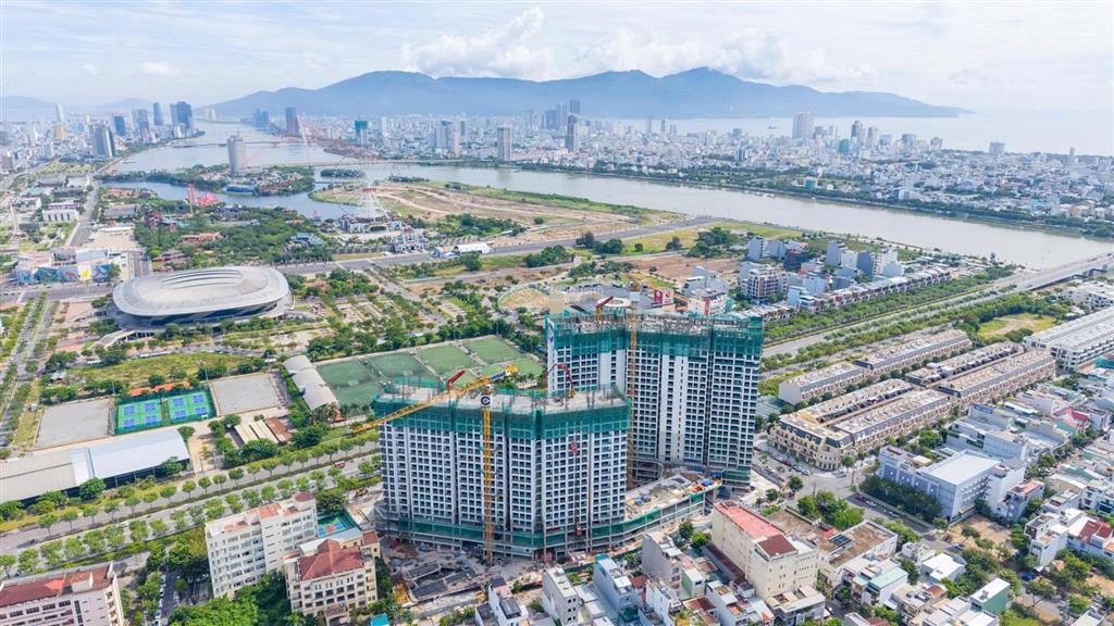 Căn hộ 3pn  76.9m²  7.25 tỷ view trực diện sông, không bị chắn view dự án masteri rivera đà nẵng