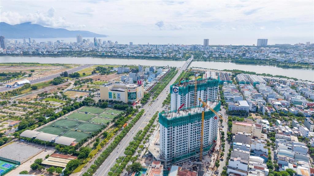 Căn hộ 3pn  76.9m²  7.25 tỷ view trực diện sông, không bị chắn view dự án masteri rivera đà nẵng