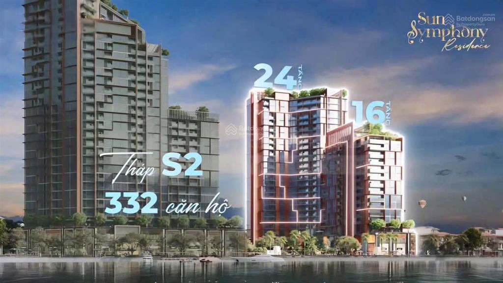 Căn 2pn tòa s3 symphony view trực diện sông hàn, dành cho chủ nhân ngắm trọn biểu tượng tp đà nẵng
