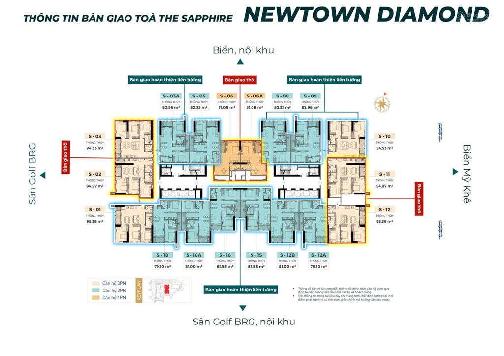 Căn hộ biển cao cấp đà nẵng  giá gốc cđt brg giá bán chỉ 60 triệu/m2