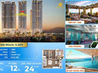 Căn hoa hậu 3pn tầng 25 đẹp nhất dự án căn hộ newtown diamond đà nẵng  tầm view biển tỷ đô