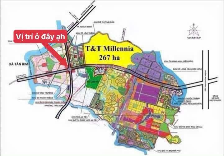 Chính chủ cần bán nền kdc thái sơn, long hậu. dt 100m2, shr. đường 12m. giá 2 tỷ bớt lộc