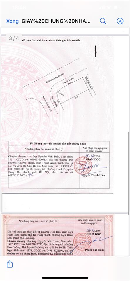Cần bán lô 2 mặt tiền đường lương thúc kỳ vs thuỷ sơn 5