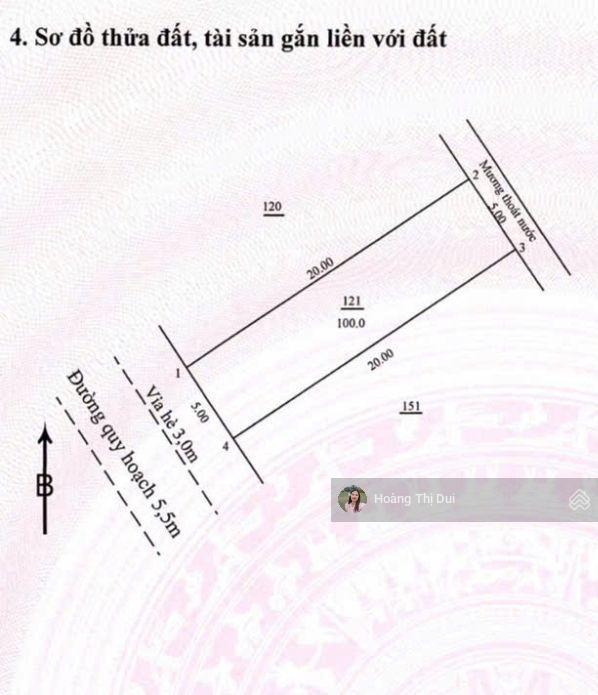 Bán đất tđc bình kỳ, khu b2.13 lô 58, 5x20m, vị trí siêu đẹp 3.1 tỷ
