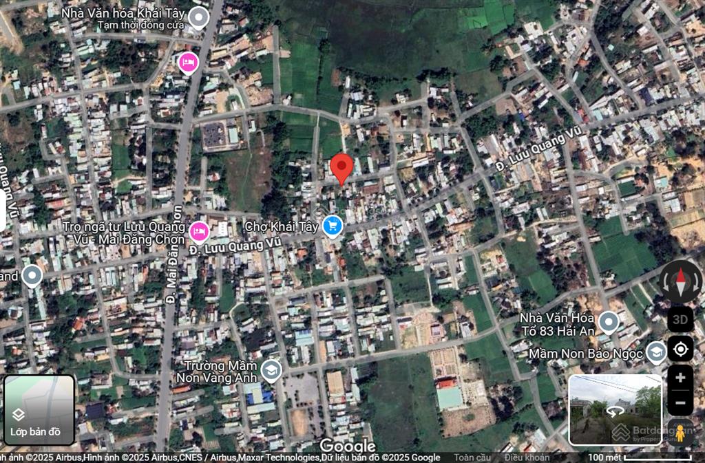 Bán cặp lô đất sau chợ khái tây đối lưng lưu quang vũ, hòa quý, ngũ hành sơn giá chỉ 2.1 tỷ/lô