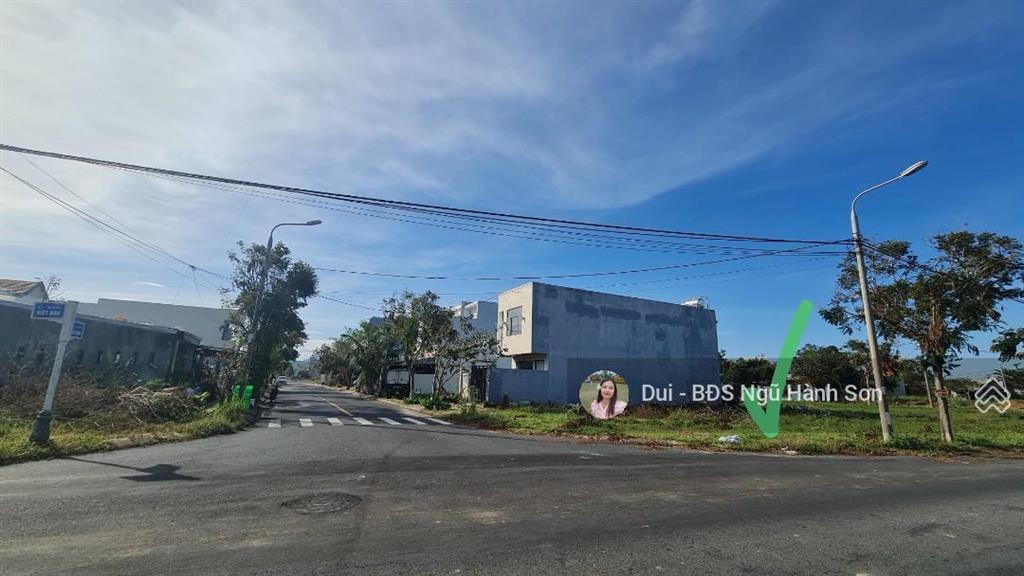 Bán lô góc 2 mặt tiền việt bắc & kim đồng, gần biển tân trà sổ hồng riêng, ngang 9.5m, giá tốt