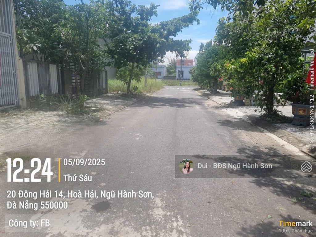 Siêu hot lô đất 92,5m² mặt tiền đông hải 14, ngũ hành sơn gần biển tân trà, giá siêu mềm