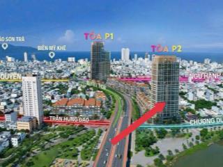 Căn 1pn+ tòa p2 sun cosmo đà nẵng, view trực diện sông hàn, mua nhận bàn giao ngay, tặng nội thất