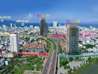 Studio view sông view biển tầng cao tòa p2 sun cosmo đà nẵng, mua nhận nhà ngay, chỉ 72 tr/m2