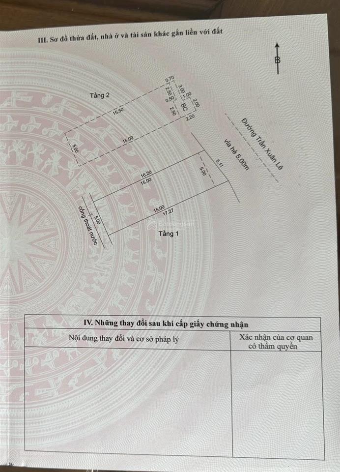Bán nhà mặt tiền trần xuân lê  vị trí đẹp, 7.5 tỷ
