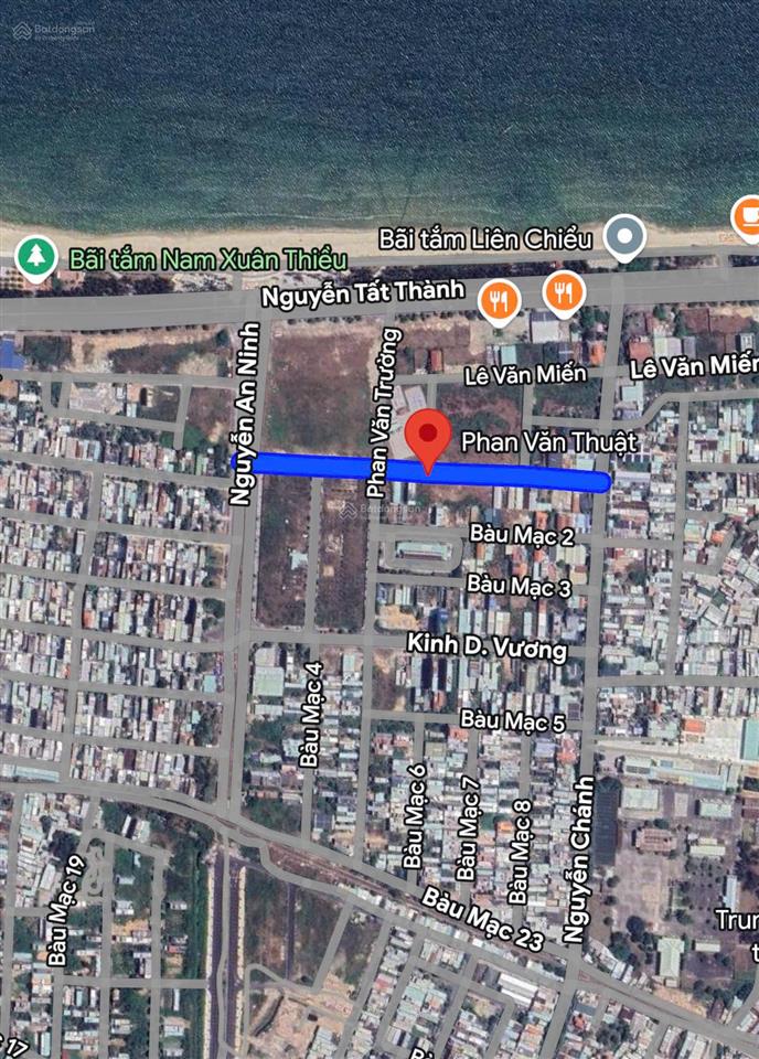 Bán đất đường phan văn thuật gần sát biển nguyễn tất thành, kề tòa căn hộ đang xây. 372m2