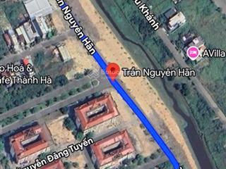 Bán lô góc 2 mặt tiền trần nguyên hãn view kênh  dt 393m  gọi đàm tiến