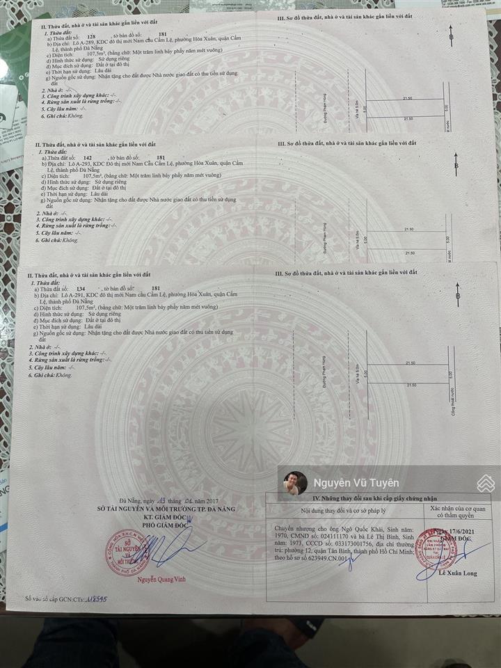 Bán cả 3 lô liền kề đường phạm hùng  tuyến đường kinh doanh. gọi tuyên 0961 151 ***