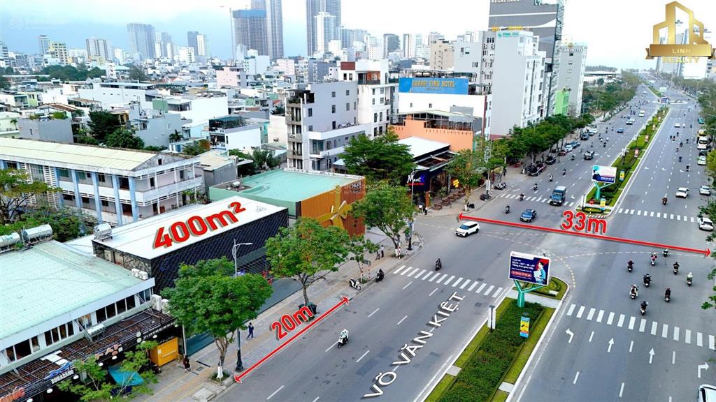 Chính chủ cần bán đất đẹp đường võ văn kiệt đà nẵng. dt 20x20m = 400m2, xây 16 tầng, giá 110 tỷ