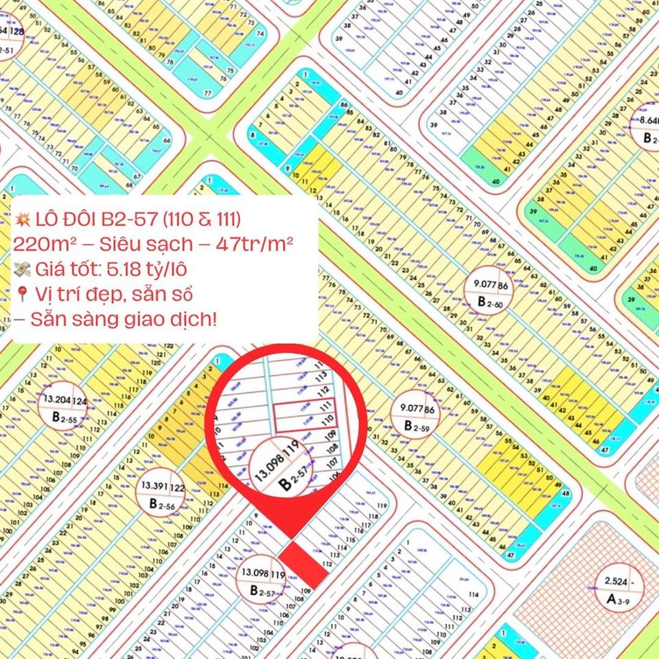 Chính chủ  1 cặp đường hói kiểng 19 (có bán lẻ từng lô)  bao chi phí sang sổ (2%)