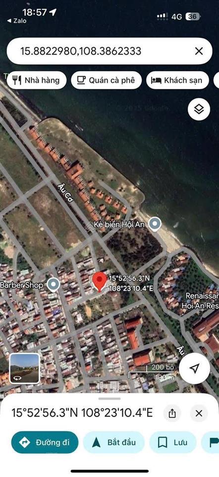 Cửa đại hội an. lô góc 2 mặt tiền đối diện công viên sát biển. nhỉnh hơn 4.3 tỷ
