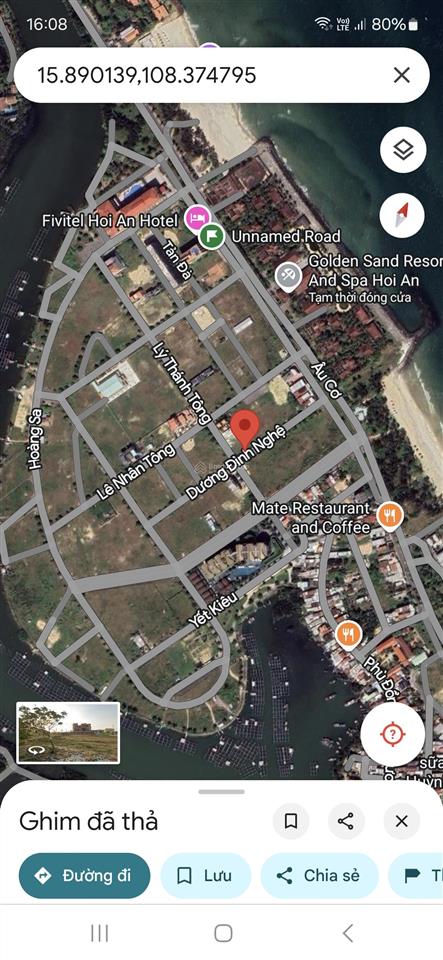 Hội an, góc 2 mặt tiền sát trục âu cơ, cạnh ks mường thanh. giá tốt