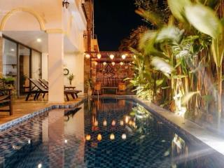 Villa góc 2 mặt tiền, ngay bãi tắm an bàng. dòng tiền khai thác 100 tr/tháng. giá bán nhanh